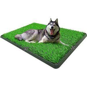 Dog Potty Grass Pad - Puppy Potty Training Artificial Grass Mats with Tray